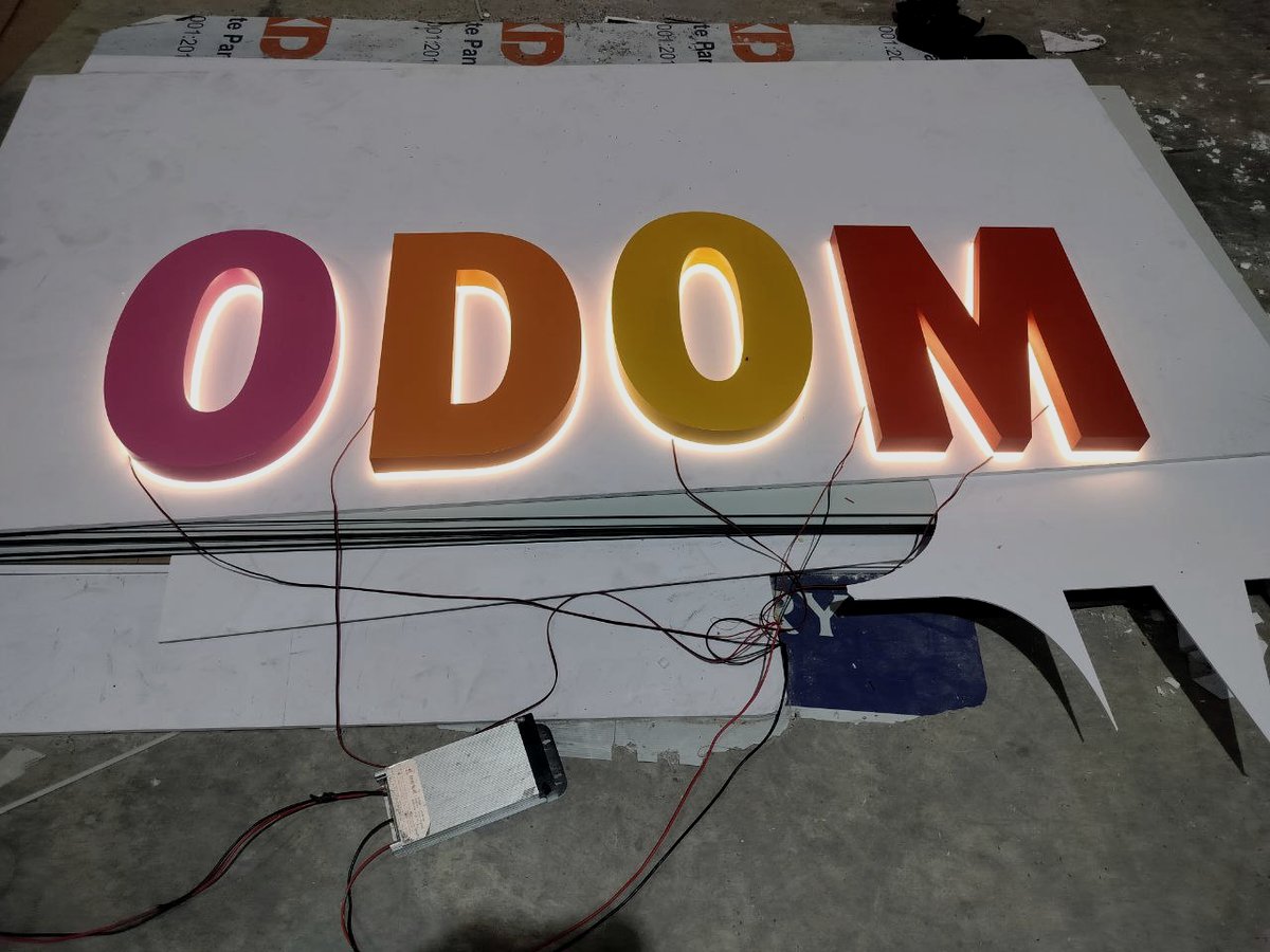 Finished ODOM sign